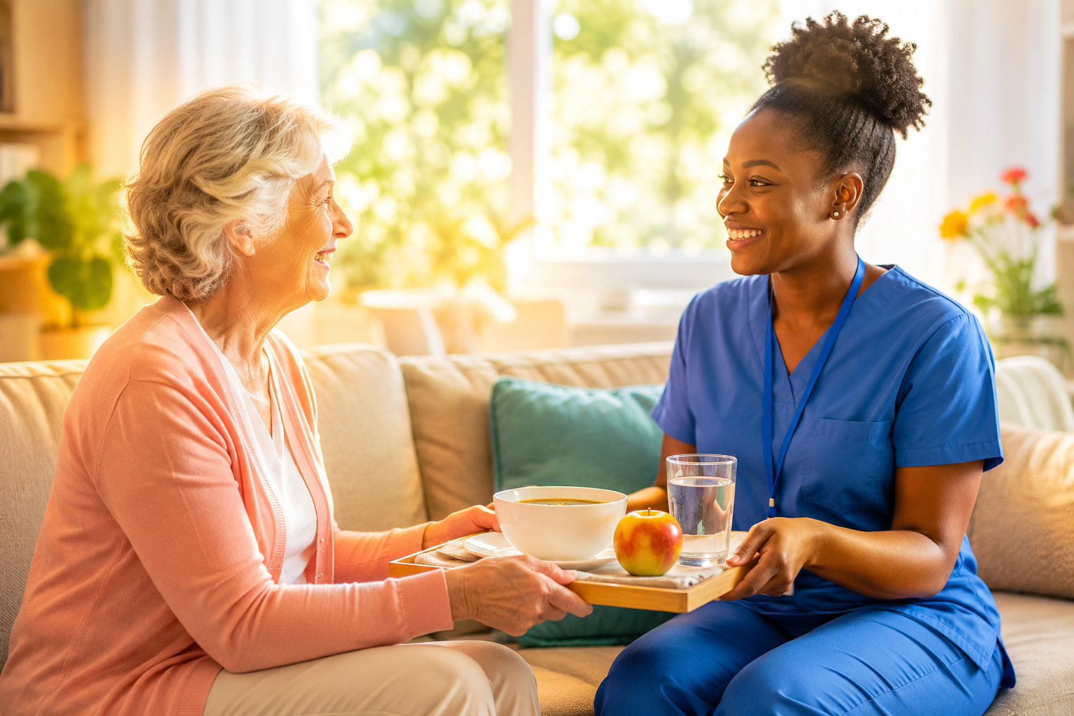 Family caregiver resting while Valleywide provides respite care in Arizona
